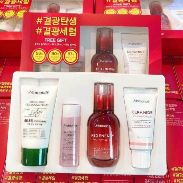 Mamonde Red Energy Recovery Serum Special Set 4 Items